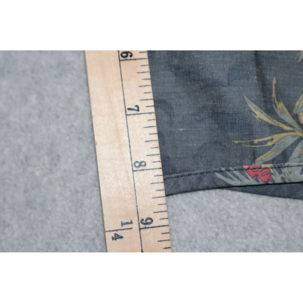 Quiksilver Board Shorts Men 31 Gray Floral Highline Recycled Hemp Stretch